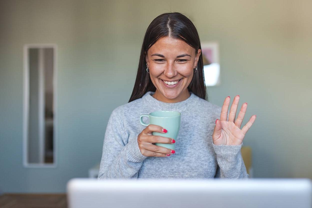 Gruppe während eines virtuellen Workshops zur Zielsetzung